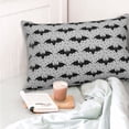 thumbnail image 4 of Yiaed Bat Print Brushed Microfiber Envelope Pillowcases, Standard,Envelope Closure Pillow Cases(No pillow core)-14"x20", 4 of 6
