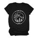 thumbnail image 1 of Gibobby Camisetas Mujer Baratas Manga Corta Mujeres Casual Impresión Manga Corta Tops Blusa Cuello Redondo Casual Tee Túnica Camisas(Negro,G), 1 of 3