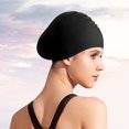 thumbnail image 3 of Silicone Swimming Cap Waterproof Swimming Hat Bathing Caps For Women Swimming To Keep Hair Dry Adults Youths Ear Protection Swim, 3 of 5