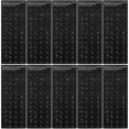 thumbnail image 2 of 10pcs Keyboard Stickers Black Background With White Lettering Keyboard Skin, 2 of 4