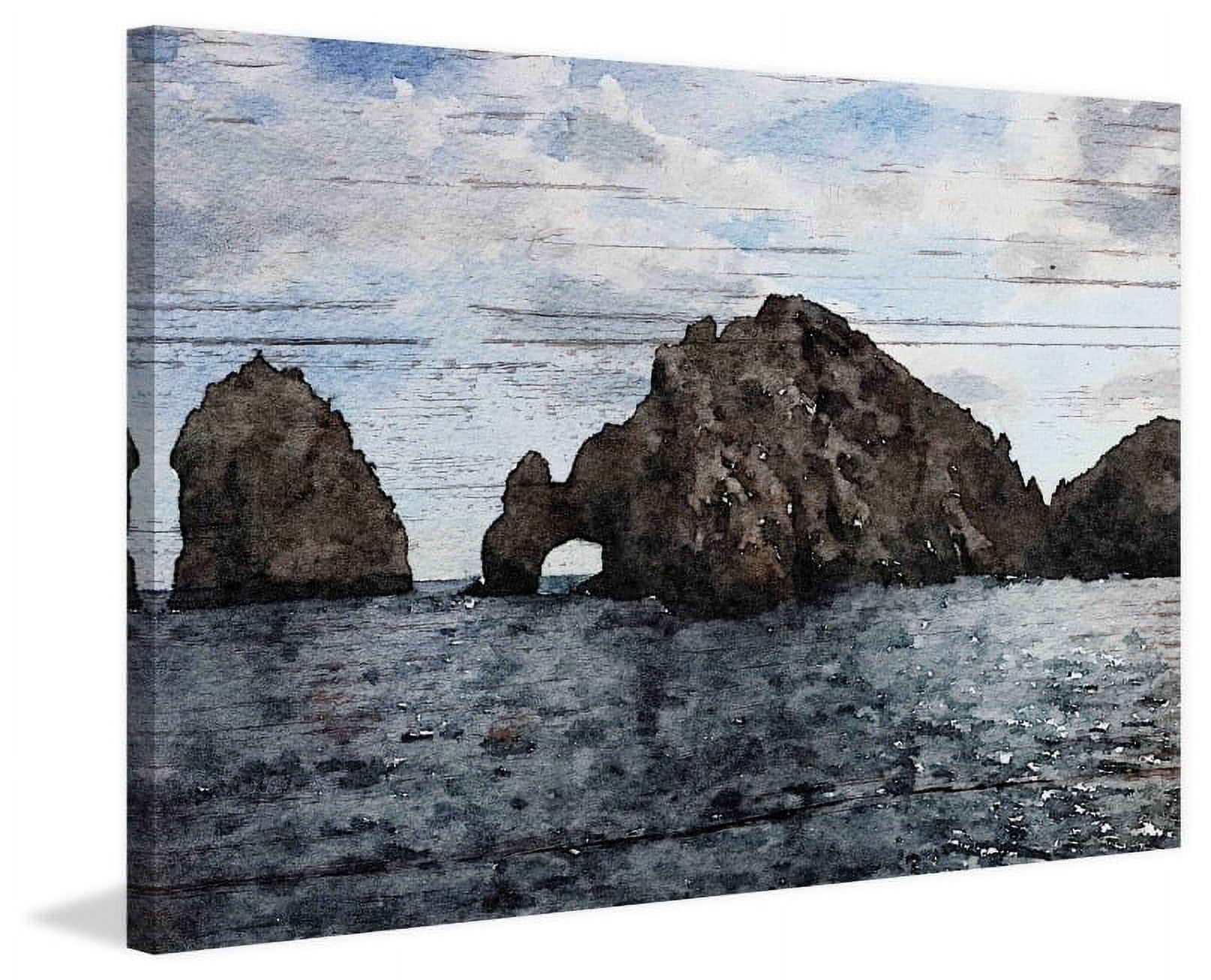 Marmont Hill - "Cabo 3" by Irena Orlov Painting Print on Wrapped Canvas