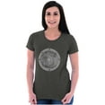 thumbnail image 3 of Wave Compass Ocean Sea Spiritual Womens Slim Fit Graphic Tee Brisco Brands X, 3 of 5