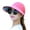Watermelon Red, variant on Meidiya Fashion Sun Hats for Women UPF 50+ UV Sun Protective Beach Visor Hat Summer Wide Brim UV Protection Leaf Print Cap Beach Hat for Women