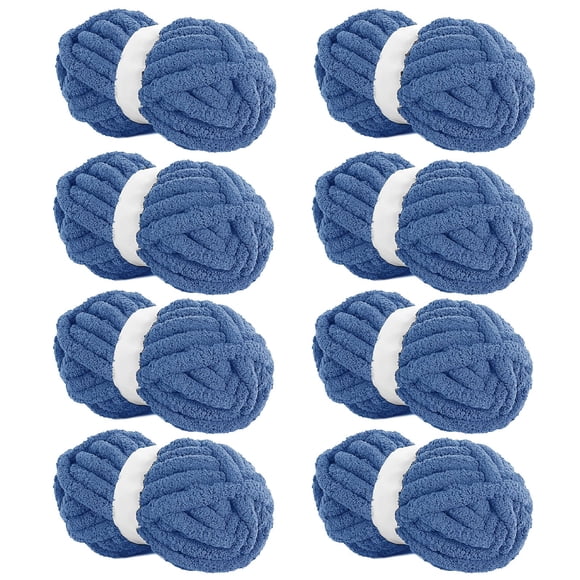 Hilo HOMBYS Country Blue Chenille para tejer y tejer