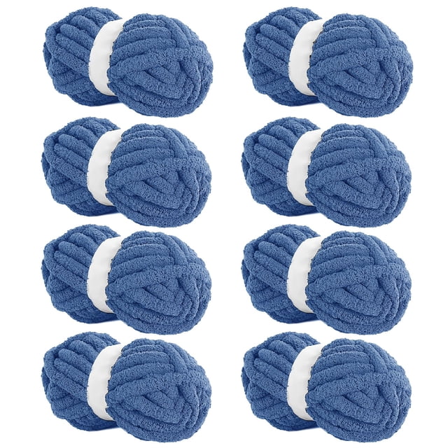 Hilo HOMBYS Country Blue Chenille para tejer y tejer
