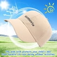 thumbnail image 3 of Gorra de béisbol ajustable de 49 a 52 cm con circunferencia de sombrero para primavera y verano, gorras para el sol para niños y niñas, gorras protectoras solares para niños, 3 of 5