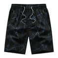thumbnail image 3 of Munlar Mens Shorts,Fashion Men's Pocket Zipper Buttons Print Leisure Time Tooling Short Pants, 3 of 3