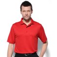 thumbnail image 1 of Monterey Club Men's X-Cool Collection Oval Texture Solid Golf Polo Shirt #1215, 1 of 2