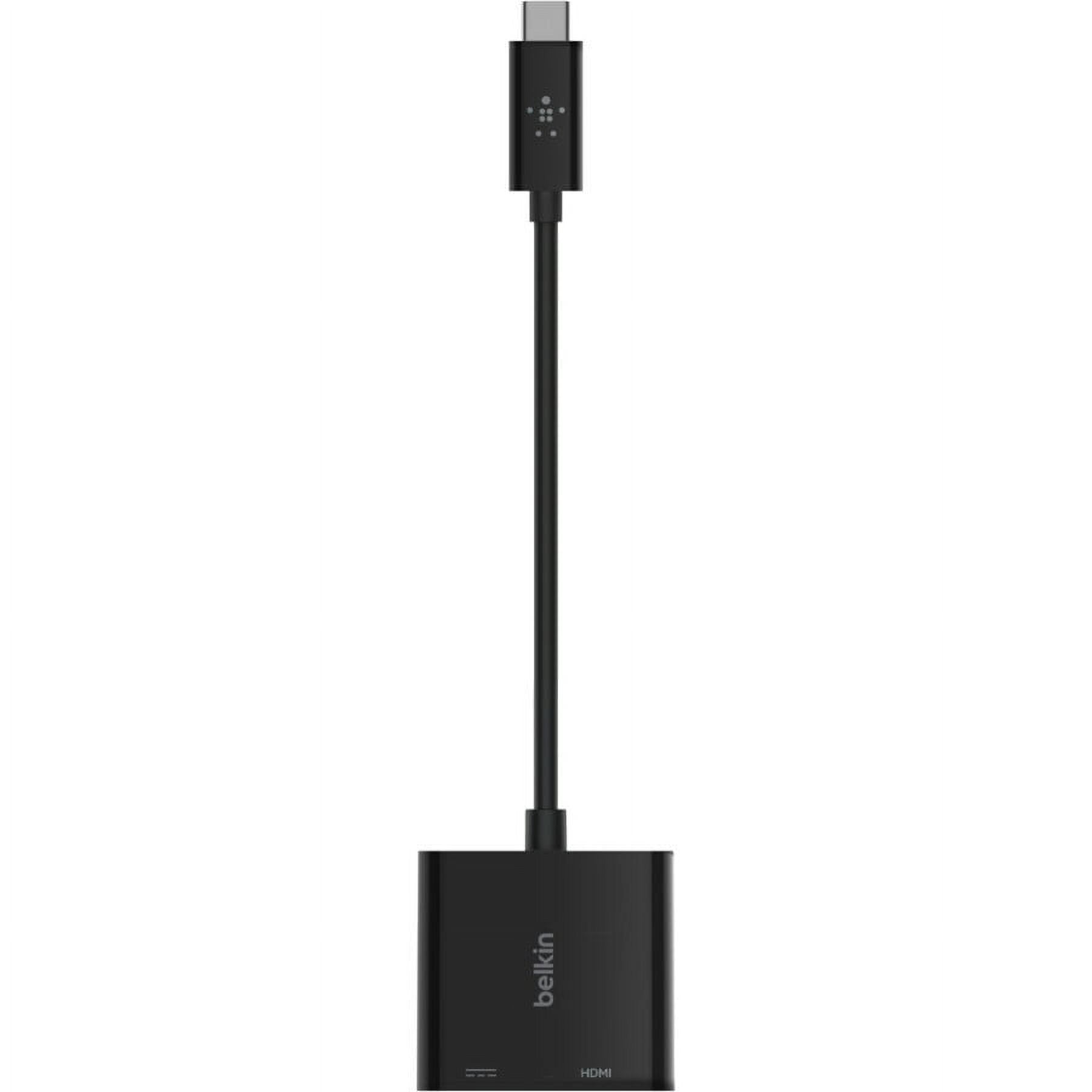 Belkin USB C To HDMI Adapter, USBC Charging Port To Charge While You Display, Supports 4K UHD Video, Passthrough Power up To 60W for Connected Devices