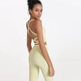 thumbnail image 5 of 2-Pack Women's Wide Strappy Yoga Sports Bras Criss-Cross Back Tank Tops, 5 of 8