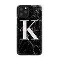 thumbnail image 1 of Personalised Black Marble Name Initials iPhone 11 Pro Max Case,iPhone 15 Pro Max, 1 of 6