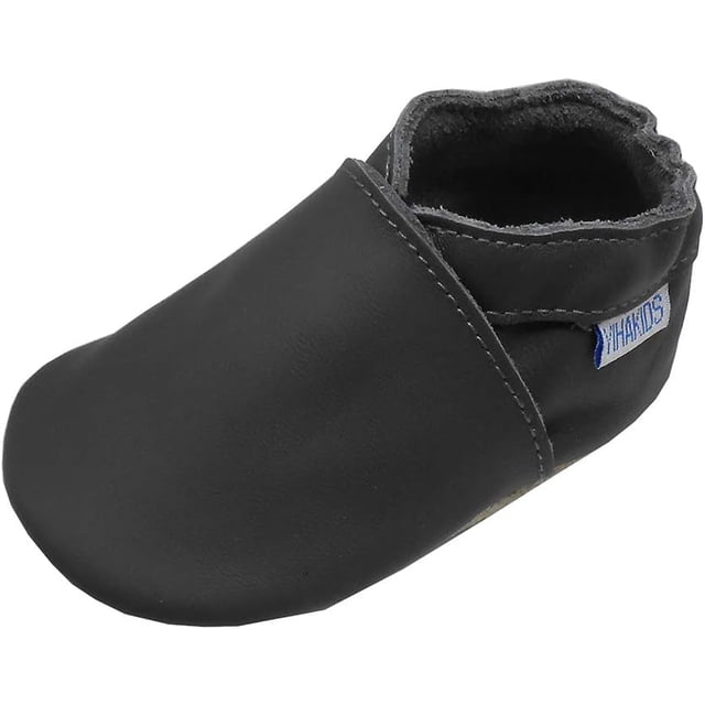 - Zapos de piel para bebé, zapos de primera camina, zapos de piel para bebés, suela suave, lindos para niños y niñas