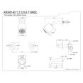 thumbnail image 2 of Kingston Brass NuvoFusion KBX8148NDL Two Handle Tub & Shower Faucet, 2 of 2