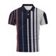 thumbnail image 4 of Mens Manga Corta Botón Abajo Camisas con Bolsillo Pulover Botón de Impresión de la Camisa de Solapa de Poliéster Cuello de Vuelta, Blusa Casual para Hombres, 4 of 5