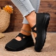 thumbnail image 2 of Rokment Womens Vintage Athletic Orthopedic Arch Support Walking Sneakers Comfortable Stretchy Solid Knit Platform Slip on Nursing Tennis Shoes, 2 of 6