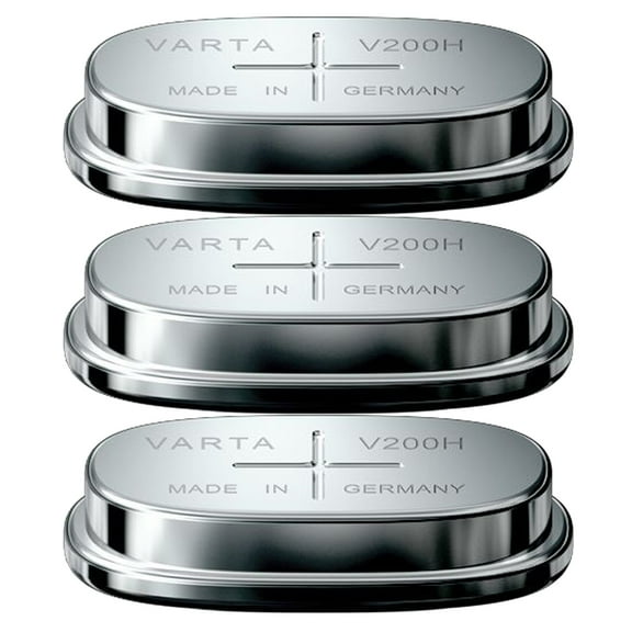 VARTA 3pc V200H 1.2V 200mAh Button Battery 55620101501 Rechargeable torchlight