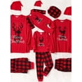 thumbnail image 3 of PatPat Christmas Deer And Letter Bordado Family Matching Conjuntos De Pijamas De Forro Polar Grueso De Manga Larga (resistente Al Fuego), Hombres, Mujeres, Bebés, Niños, Ropa De Salón, 3 of 4