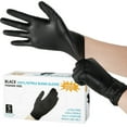 thumbnail image 1 of 100PCS Professional Nitrile Gloves Multi-Purpose Vinyl Gloves Safety Work Gloves Latex Powder Free Gardening Nitrile Gloves for Home Kitchen Outdoor Use 9 Inch, 1 of 8