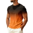 thumbnail image 2 of Dwellite Men's Swim Shirts, Sun Short Sleeve Crew Neck Tops, Quick Dry T-Shirt for Fishing and Surfing 2026 Saffron XL, 2 of 6