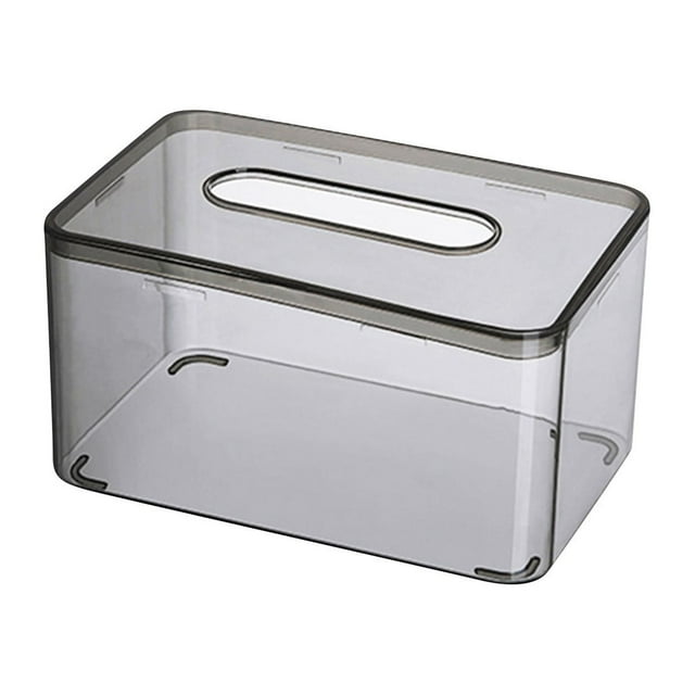 RXIRUCGD Boîte de Rangement pour Serviettes de Salon Design Mode Contenant Transparent Grande Capacité Boîte à Serviettes Multifonction pour la Maison