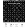 thumbnail image 5 of Black Morocco Wrap Around Bed Skirts for King Bed 16" Drop,Bed Skirt with Adjustable Elastic Belt Dust Ruffle Bed Valance for Bedroom Hotel Geometric Leaf Diamond Lattice Abstract Bed Frame Cover, 5 of 7