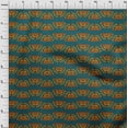 thumbnail image 3 of oneOone Organic Cotton Poplin Twill Fabric Floral Block Printed Fabric 1 Yard 42 Inch Wide, 3 of 4