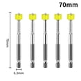 thumbnail image 1 of 3/4/5pcs Cross Magnetic ring Screwdriver Bit Alloy Steel Anti-Slip Drill Bit PH2 5PCS 70mm, 1 of 8