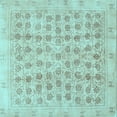 thumbnail image 1 of Ahgly Company Indoor Square Persian Light Blue Traditional Area Rugs, 6' Square, 1 of 4