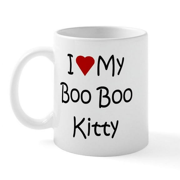 CafePress - Boo Boo Kitty Mug - 11 oz Ceramic Mug - Novelty Coffee Tea Cup