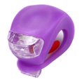 thumbnail image 4 of Luz Trasera de La Lámpara Del Asiento Trasero Delantero de de La Luz de La Bici Del Silicón - Púrpura Sunnimix Luz trasera de bicicleta, 4 of 8