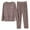 Grey, variant on LIIPEE Women Sleepwear Solid Color Flannel Warm Cozy Set Winter Thick Home Clothes Breathable Pajamas