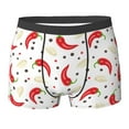 thumbnail image 6 of Men's Boxer Briefs, Chili Pepper garlic Soft Comfy Mens Underwear Boxer Briefs Breathable With Widen Waist, 6 of 7
