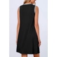 thumbnail image 3 of Vestido MEROKEETY para mujer 2025, verano, primavera, casual, negro, 3 of 7