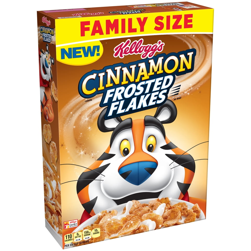 Kellogg's Frosted Flakes Breakfast Cereal, Cinnamon, 26.8 Oz