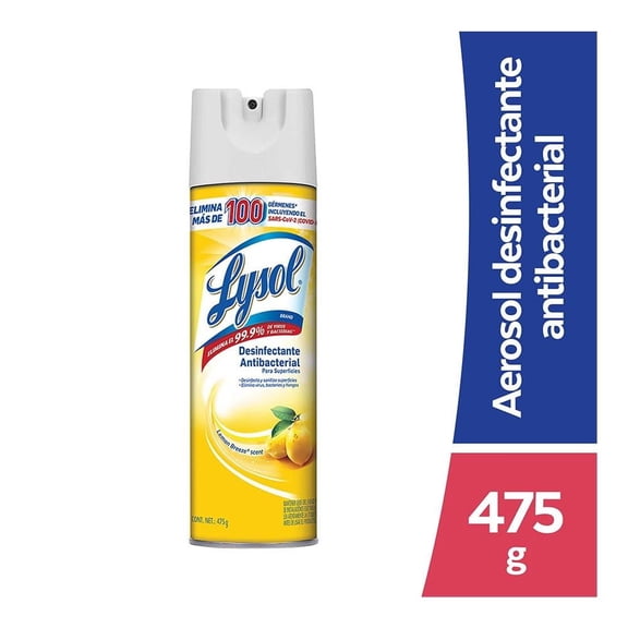 Aerosol Desinfectante Lysol para superficies citrus 475 g