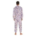thumbnail image 7 of joogoo Butterflies Pink Print Unisex Adults Onesies Pajamas Jumpsuits L, 7 of 7