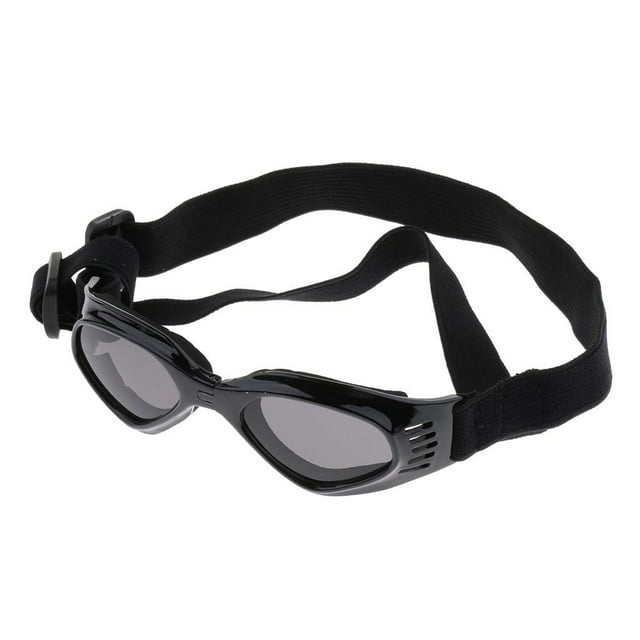 Mascota Perro Perrito Gafas de terre Juguetes ojos Gafas Gafas de terre Correa ajustable - Negro, tal se describe Salvador Gafas de sol para mascotas