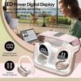 thumbnail image 6 of Earbuds 75hrs  5.4 Headphone , 2025  Earbuds Stereo Deep Bass Over Ear Bud with Earhooks, ENC Noise Cancelling Mic, IPX7  Earphone Rose, 6 of 7