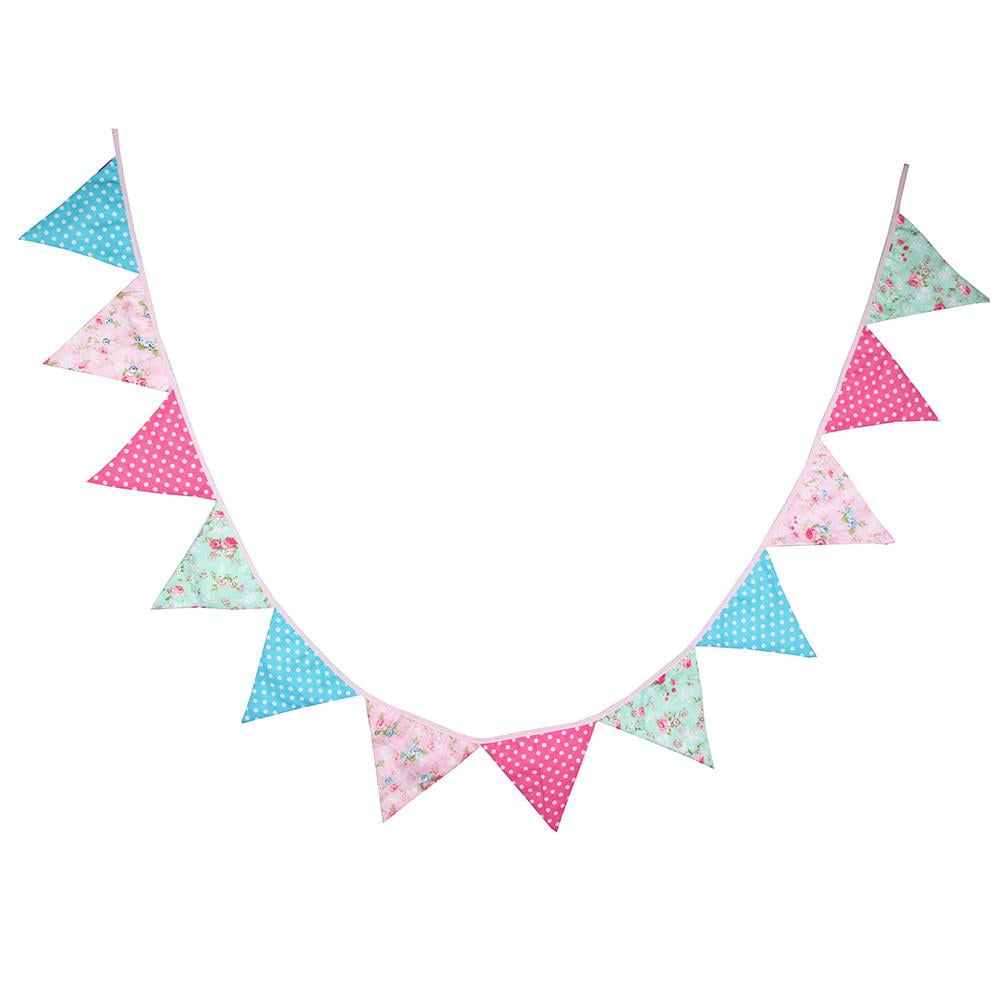 3.2m Pennant Chain Decoration Party Event Birthday Flags Chain Bunting Garland DE