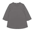 thumbnail image 3 of Adeawade Womens Tshirt 3/4 Sleeve Tops Round Neck Solid Color Simple Style Tee Clothing S Pp1, 3 of 3