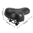 thumbnail image 2 of Selle de vélo de ville ultra douce et épaisse, siège noir mat pour VTT, 2 of 4