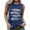 Navy, variant on Aoochasliy Tank Tops for Women Women's Feather Print Tank Tops Adult Girls Summer Beach Funny Graphic Tanks Vest Blouse