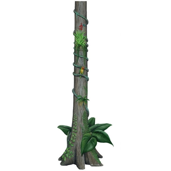 Walls of the Wild Rainforest Tree Wall Decal Sticker