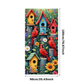 thumbnail image 2 of Yatrandify Wooden Birdhouse Banner Colorful Birds Decoration Cardinal Birdhouse Flower Garden for Outdoor Decoration Party Kids Room Home Decor, 2 of 7
