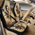 thumbnail image 2 of Xoenoiee Horse Paint Splatter Pattern 5 Pcs Car Seat Full Set PU Leather Car Accessories for Women 2 Pcs Front Rear Seat Covers 2 Pcs Auto Seat Belt Cover 1 Pc Car Armrest Cover Pad, 2 of 7
