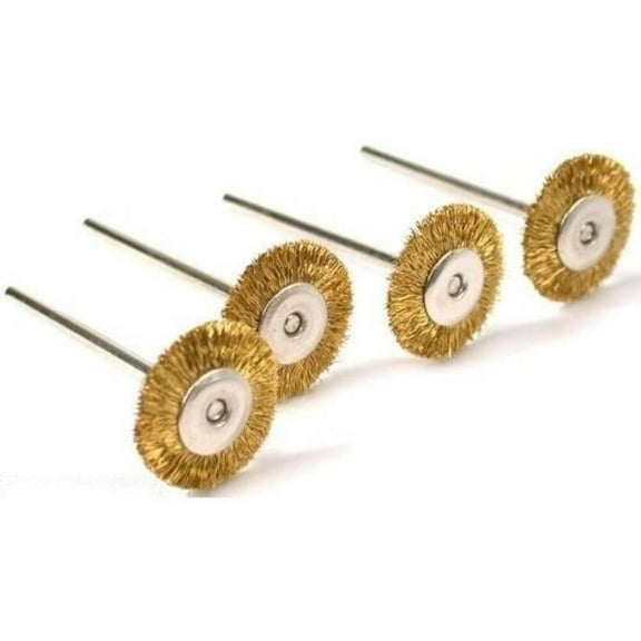 12pc 7/8" Brass Wire Wheel Brushes Die Polishing Grinding Dremel Rotary Tool