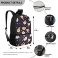 thumbnail image 5 of Uourmeti Wear Resistant 17 Inch Backpack for Work, Adjustable Comfort Straps Large Capacity Large Storage School Backpack, Pomeranian Ice Cream Print, 5 of 6