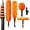 5-24FT, variant on 26FT High  Duster Kit with 5-20FT Flip-Lock & Screw  Locking Extension Pole, Cobweb Duster, Washable Ceiling Fan Cleaner & Window  for Glass & High Roof