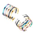 thumbnail image 1 of Brazaletes de mujer de acero inoxidable, joyería de brazalete para grabado láser Wobythan 10 piezas, 1 of 7