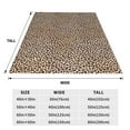 thumbnail image 3 of Bixox Fleece Blanket Leopard Print-2 Pattern Super Soft Double-Sided Microfiber Flannel Blanket for Sofa, Bed, Couch, Suitable for All Seasons -, 3 of 5